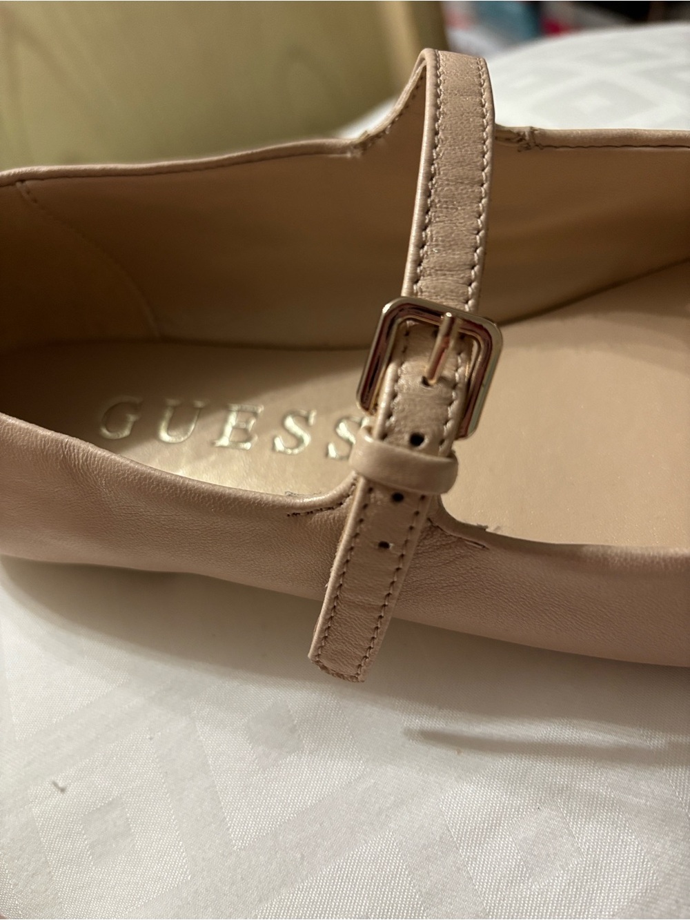 New GUESS Women's Blush Pink Mary Jane Ballet Flats sold out new without tags - Picture 9 of 9